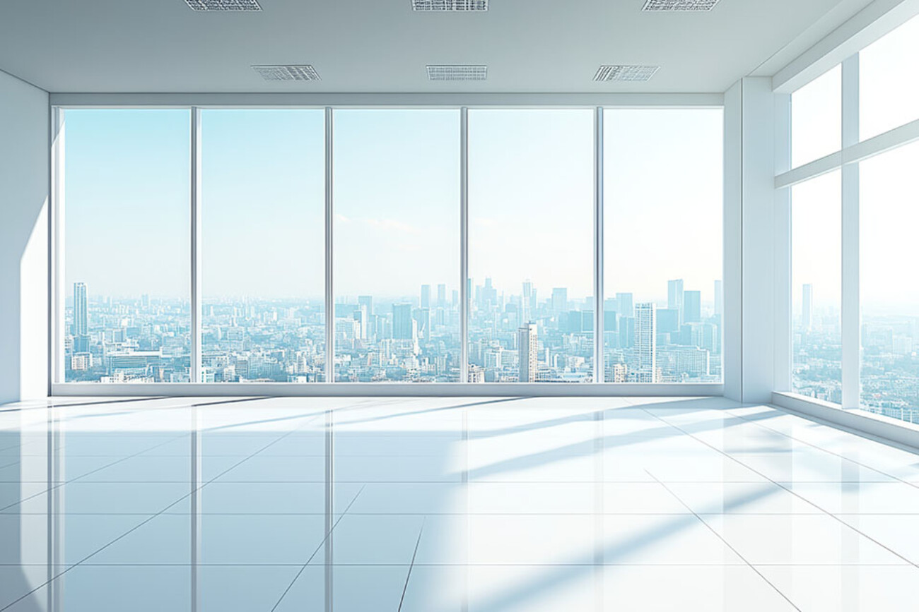 クリーンで洗練されたオフィス